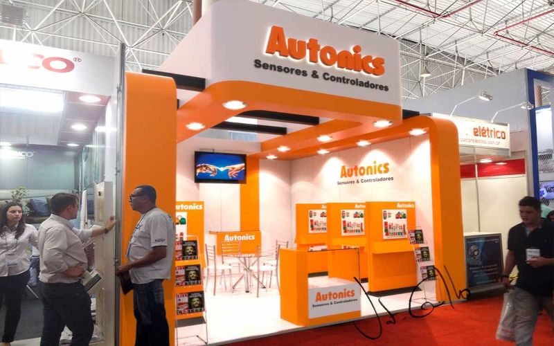 Projeto de stands Autonics na Plastico Brasil