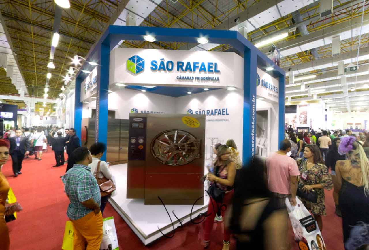 Projeto do stand da São Rafael Câmaras na Fispal Food
