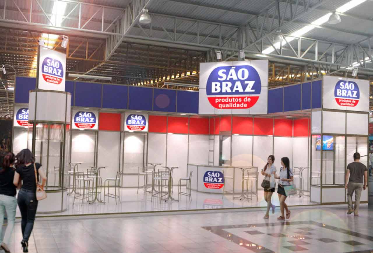 Projeto de estande da São Braz na SuperMix